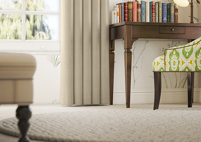 Roslin (Blackout), Monroe Bisque - Made to Measure Curtains - Image 5